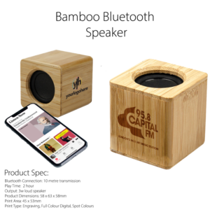 Alternative view of Bamboo Bluetooth Speaker