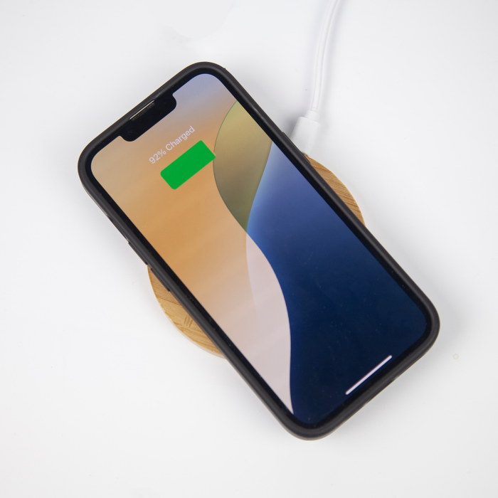 Bamboo Circle Wireless Charger - Image 3
