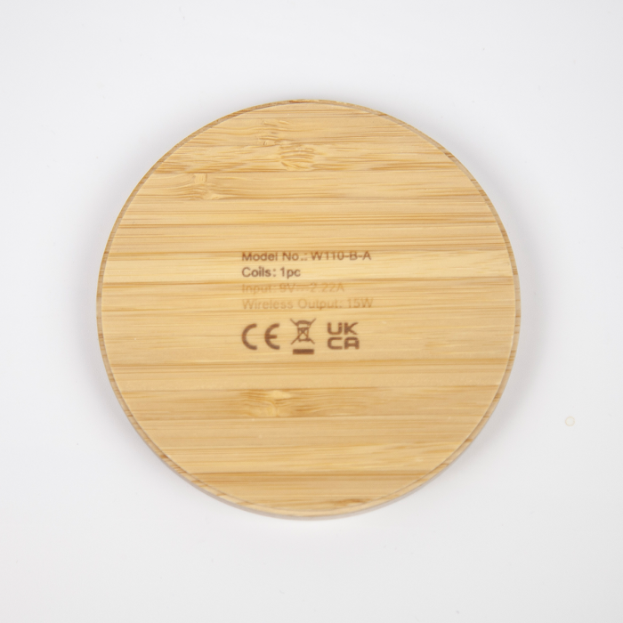 Bamboo Circle Wireless Charger - Image 5