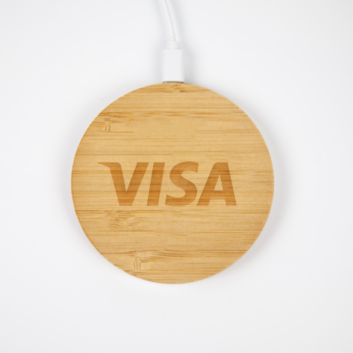 Bamboo Circle Wireless Charger - Image 6