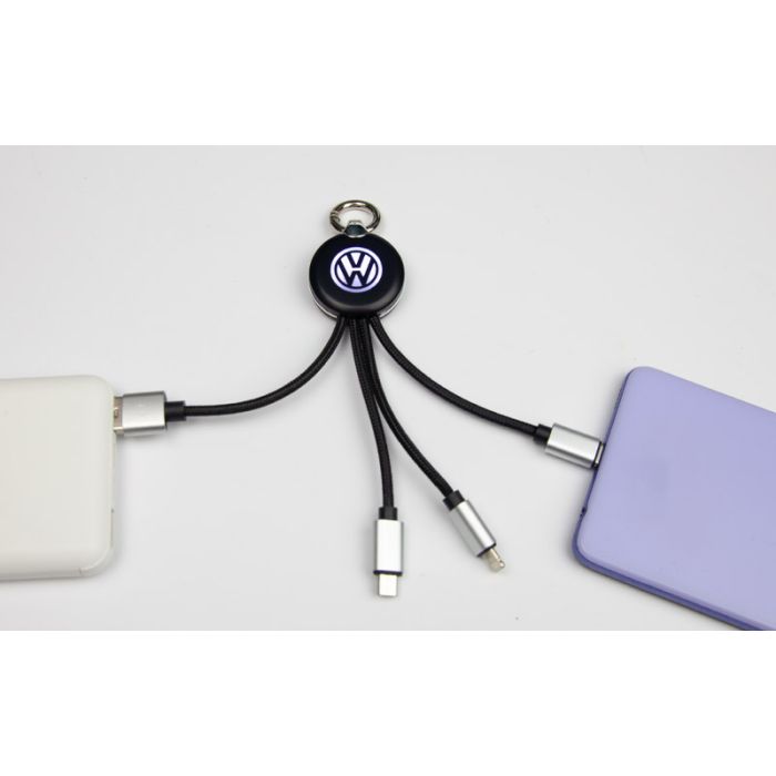 Round LED 3 in 1 Cable - Image 2