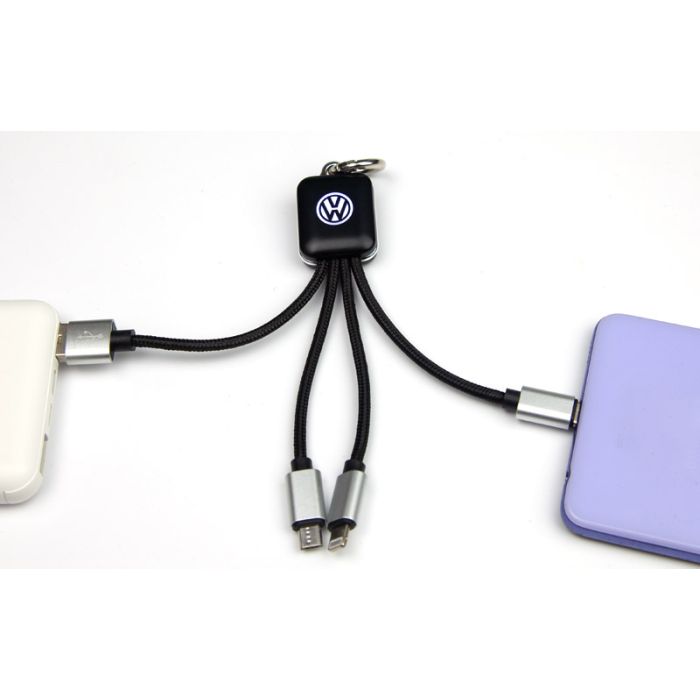 Square LED 3 in 1 Cable - Image 3