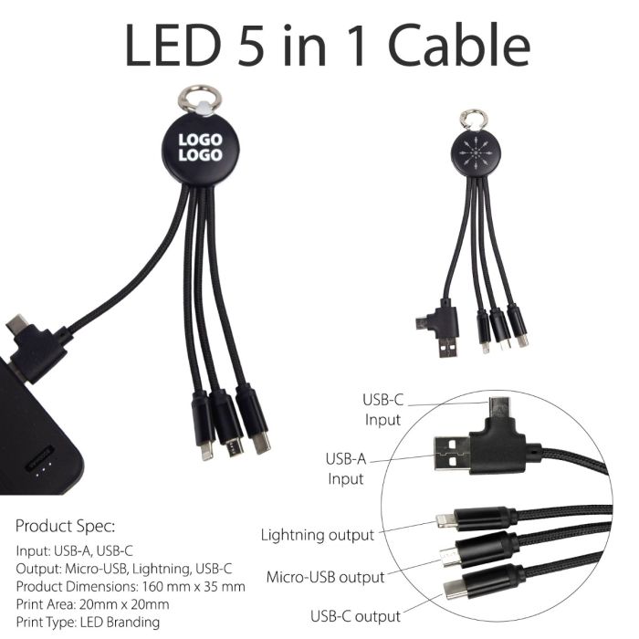 LED 5 in 1 Cable - Image 4