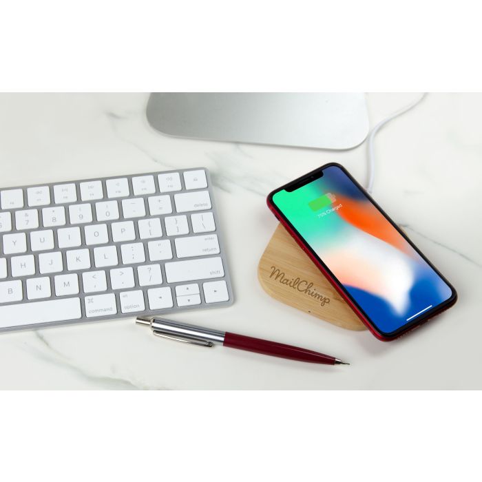 Bamboo Square Wireless Charger - Image 6