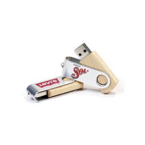 Alternative view of Wooden Twister USB