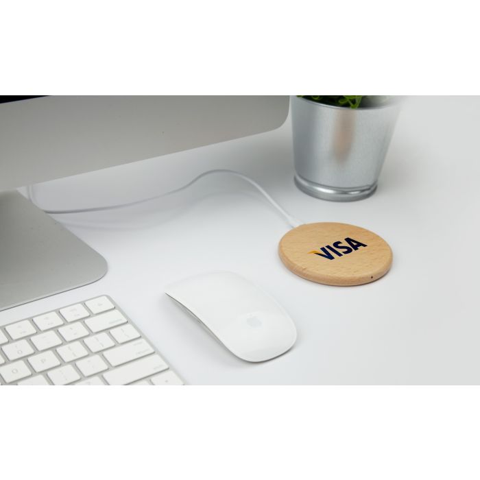 Wooden Wireless Charger - Maple - Image 4