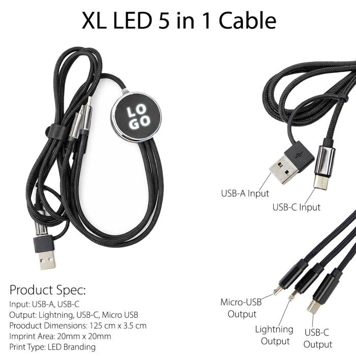 LED XL 5 in 1 Cable - Image 3